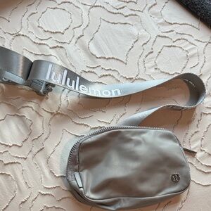 Silver Wordmark Belt Bag